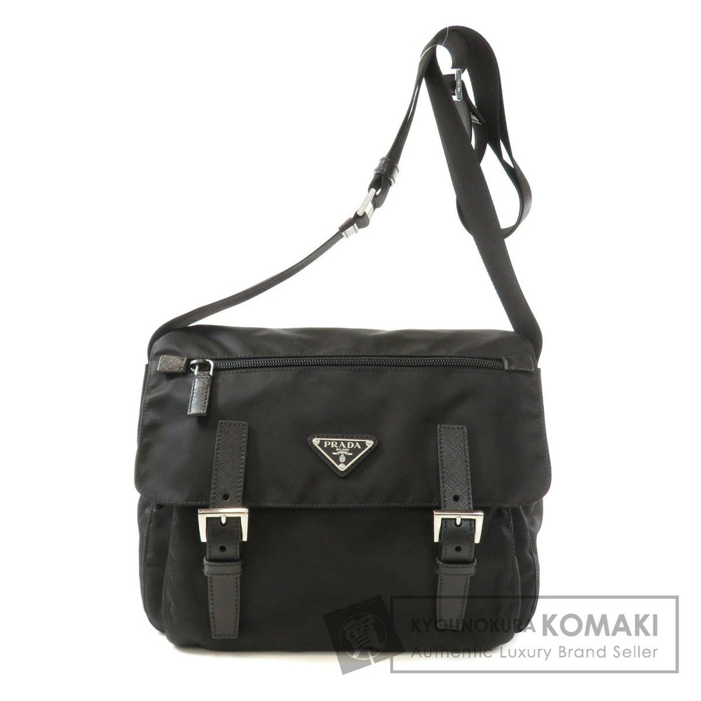 Prada Tessuto Crossbody Plate shoulder bag